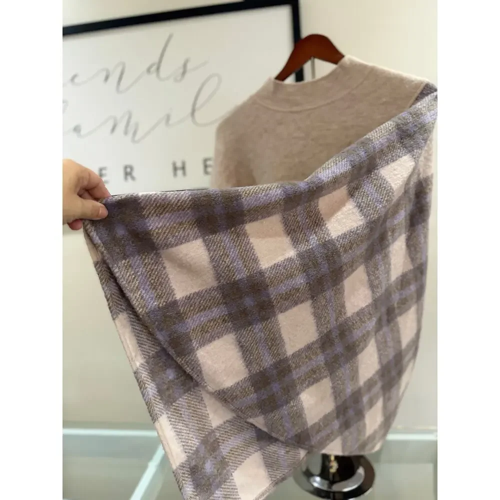 Anthropologie Half Sweater Half Poncho-One Size